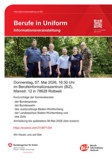 Berufe in Uniform - Agentur für Arbeit, Rottweil
